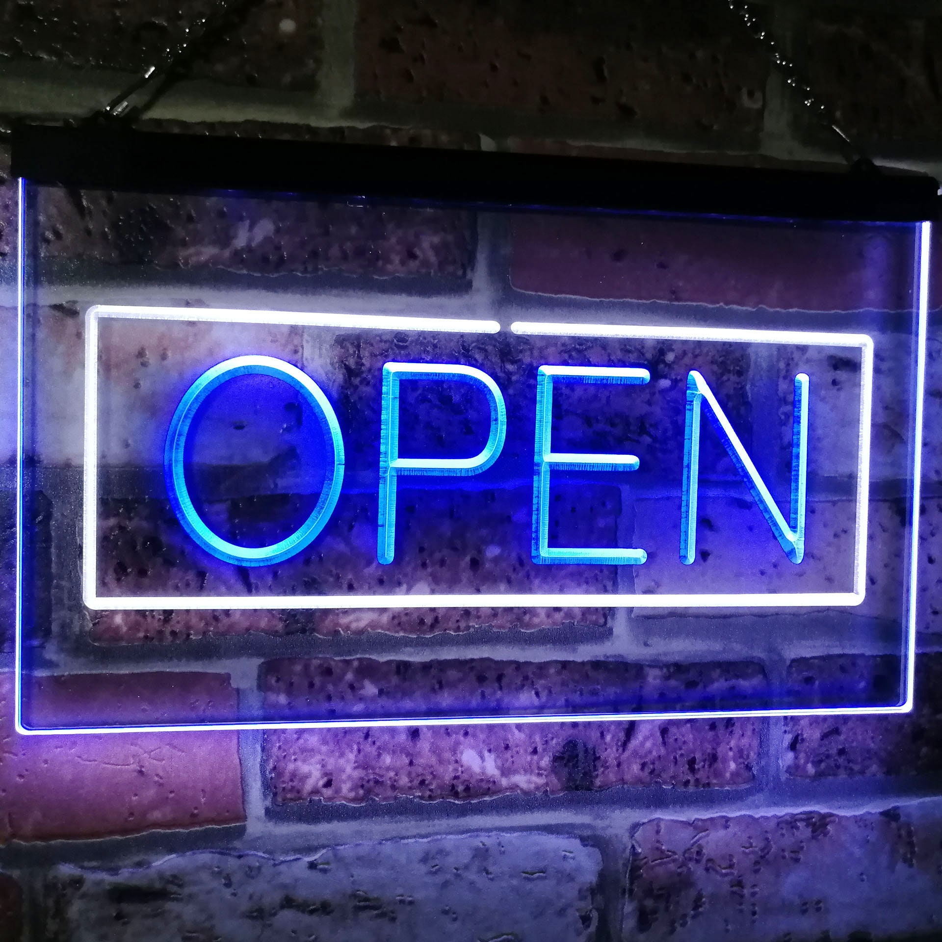 Open Shop Display Rectangle Dual Color LED Neon Sign st6-i2019 | Etsy