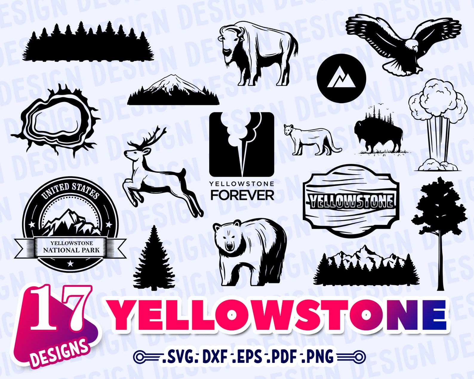 Yellowstone Svg Yellowstone Park Svg National Park Svg Etsy 0936