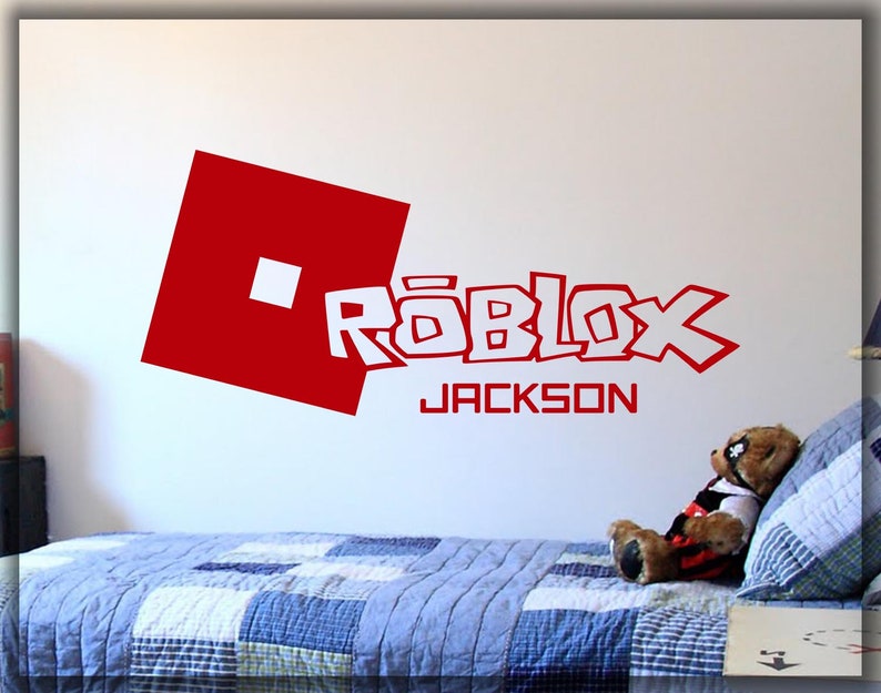 Roblox custom name decal personalized name in roblox style Etsy