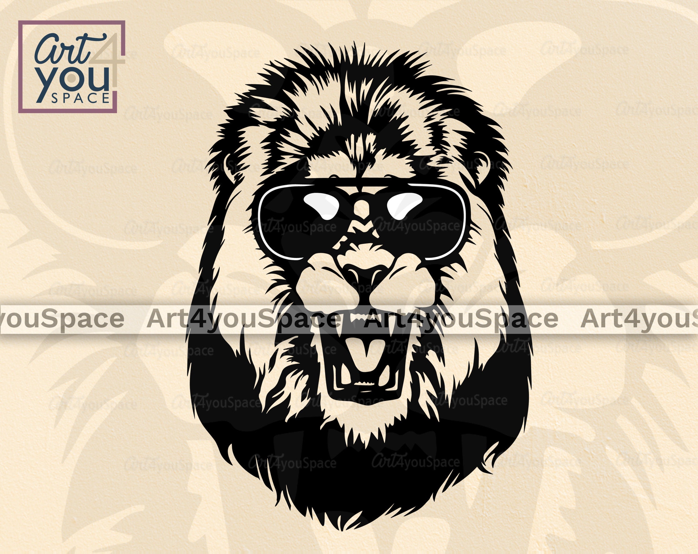 Free Free 292 Cricut Half Lion Face Svg SVG PNG EPS DXF File