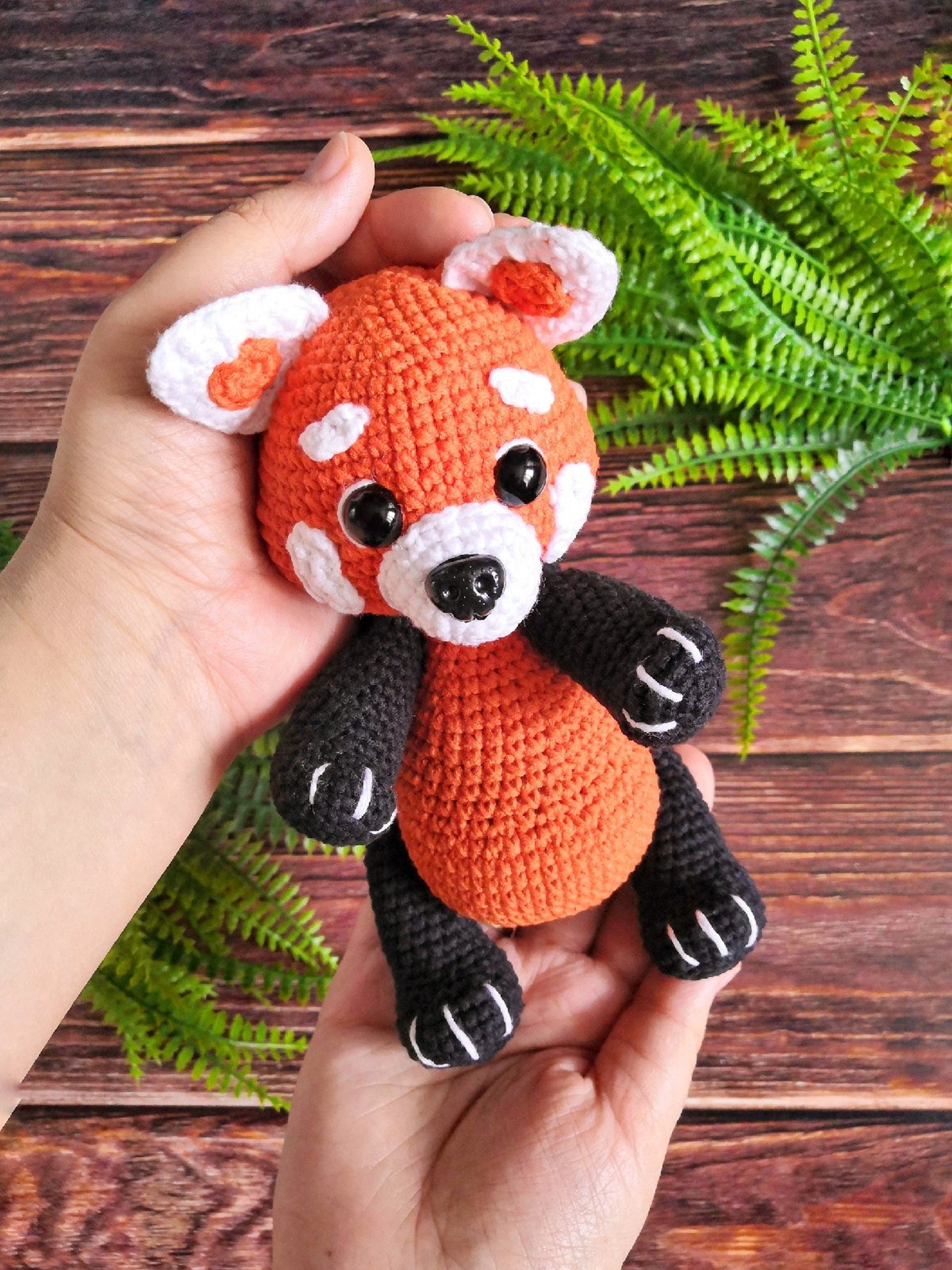 Red panda crochet pattern.Red panda amigurumi.crochet | Etsy