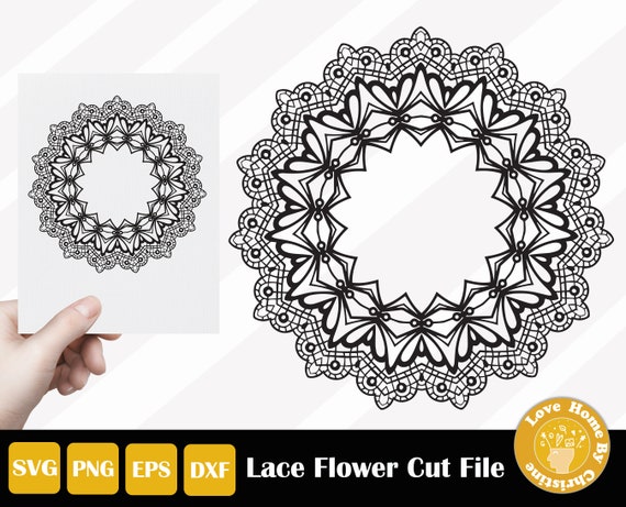 Download Zentangle Svg Mandala Cut File Lace Flower Floral Lace For Etsy Yellowimages Mockups