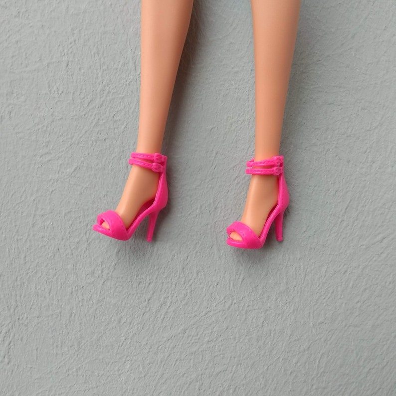 Barbie shoes Doll shoes Barbie blue shoes Barbie black shoes Etsy