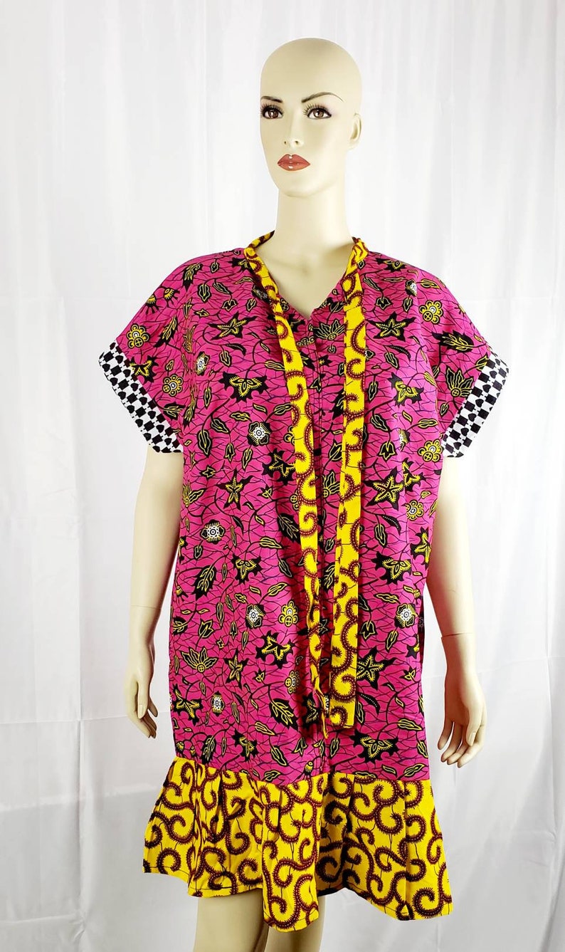 Ankara Dress African Ankara Shift Dress Women/'s Dress Mix and Match