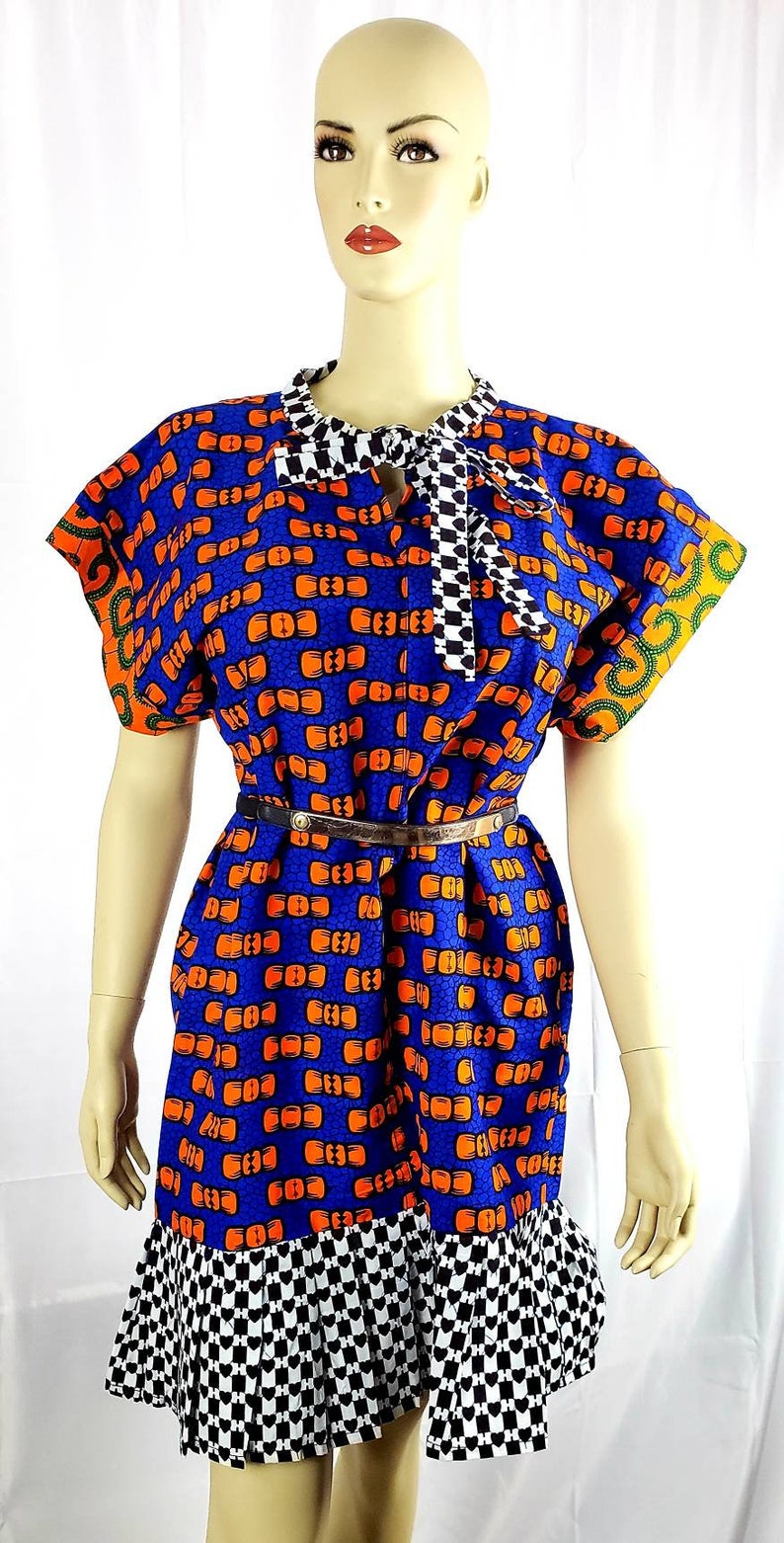 Ankara Dress African Ankara Shift Dress Women/'s Dress Mix and Match
