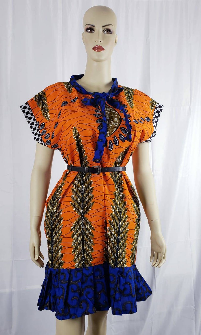Ankara Dress African Ankara Shift Dress Women/'s Dress Mix and Match