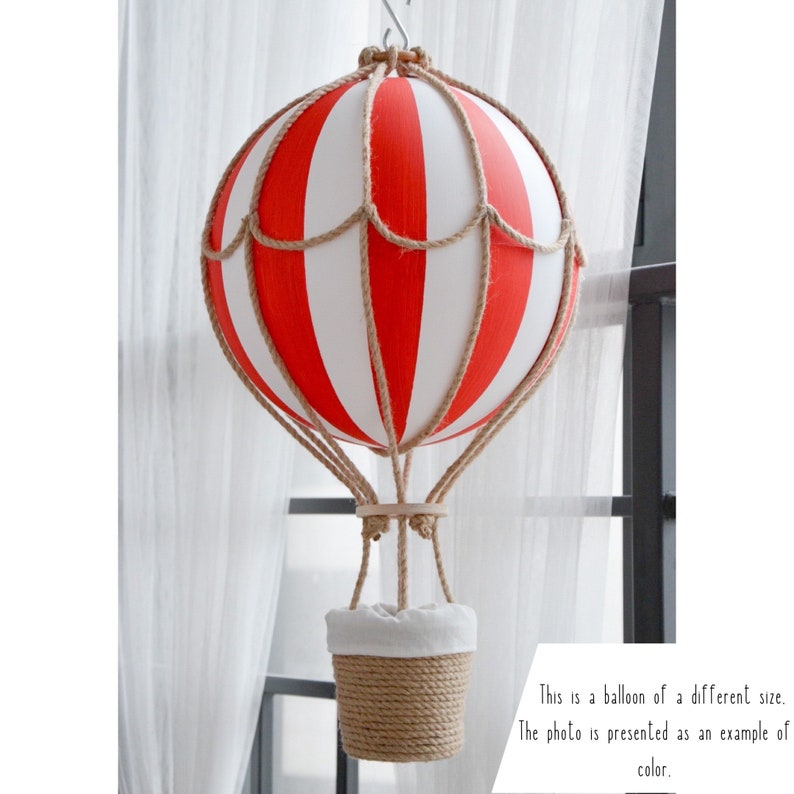 Hanging Hot Air Balloon Travel Nursery Decor Nursery Decor