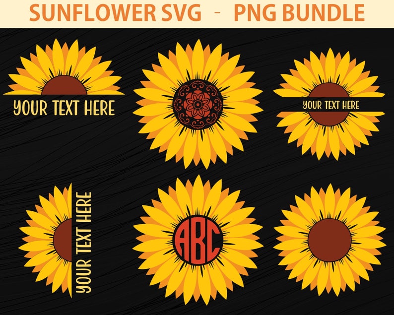 Download SUNFLOWER SVG BUNDLE Sunflower desing svg png shirt mug ...