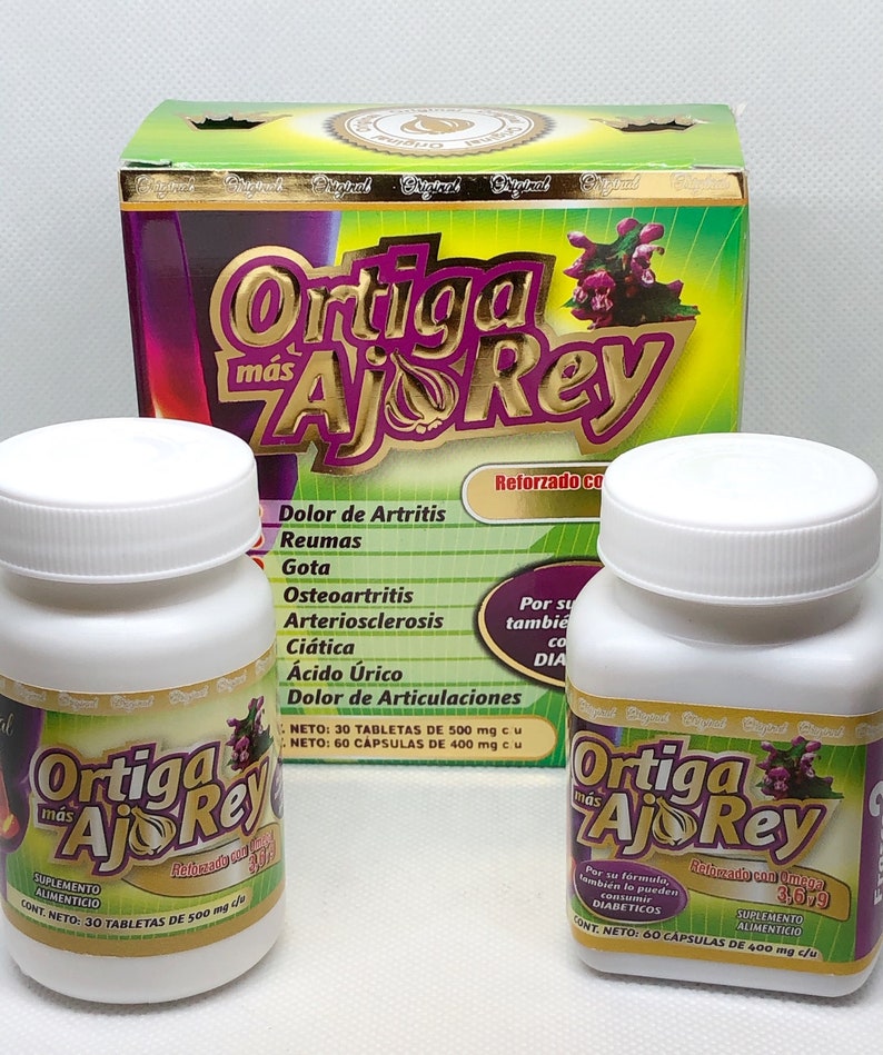Ortiga Mas Ajo Rey Reforzado con Omega 3 6 & 9 100 Etsy