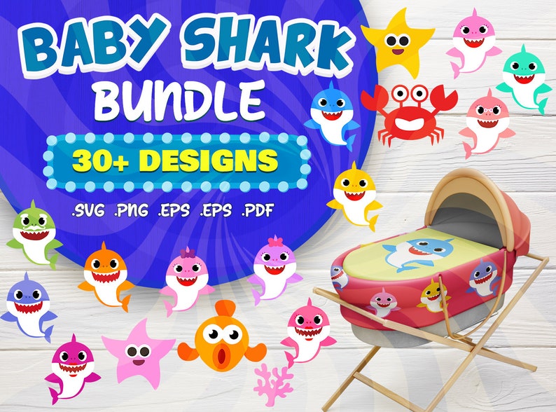 Free Free 236 Baby Shark Svg Etsy SVG PNG EPS DXF File