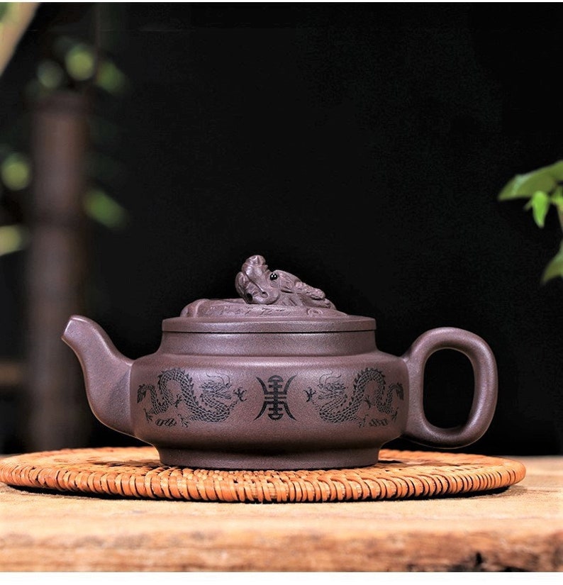 Yixing Zisha teapot dragon Yixing clay teapot handmade Etsy