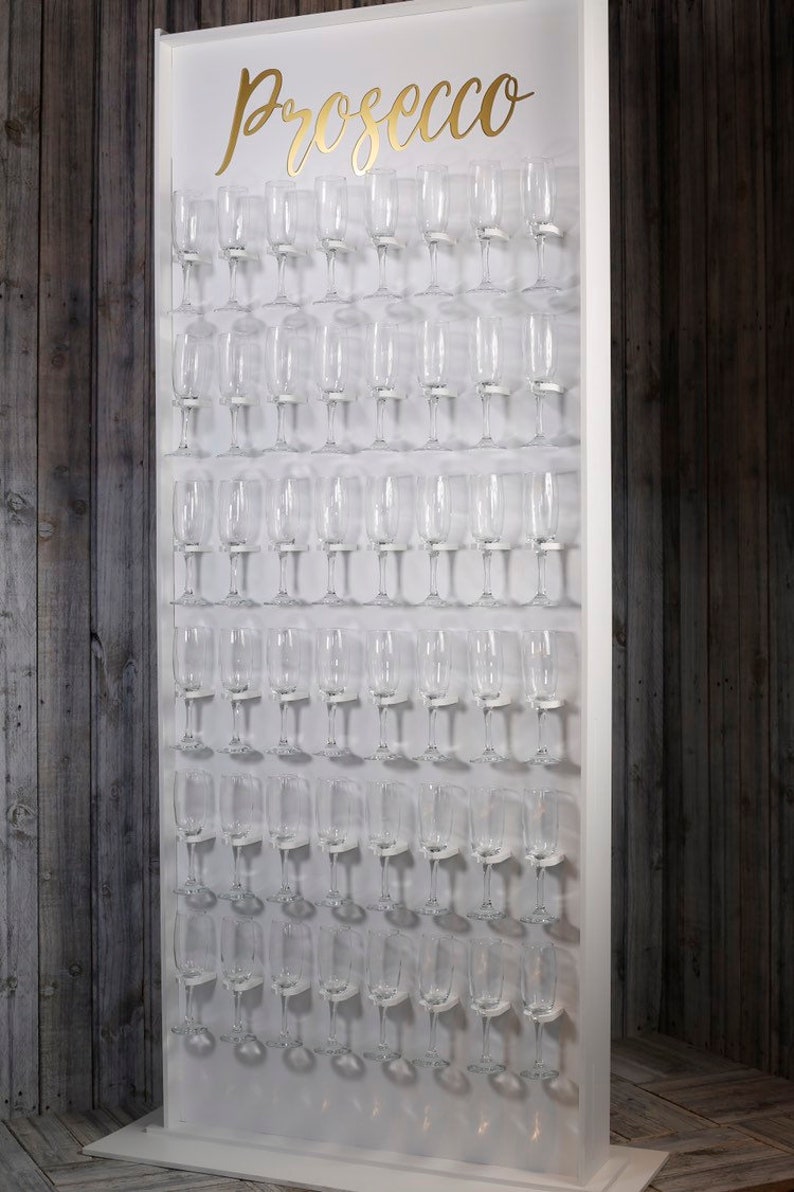 Champagne Wall Prosecco Wall 1.9m Tall Holds 48 Glasses. Etsy