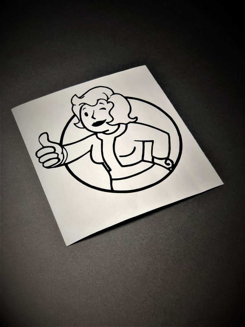 Fallout themed vinyl car decals | Etsy