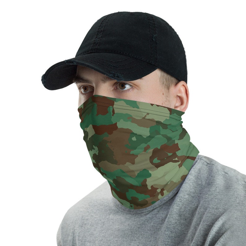 Camo Army Neck gaiter for men Face Shield Dust Mask Etsy
