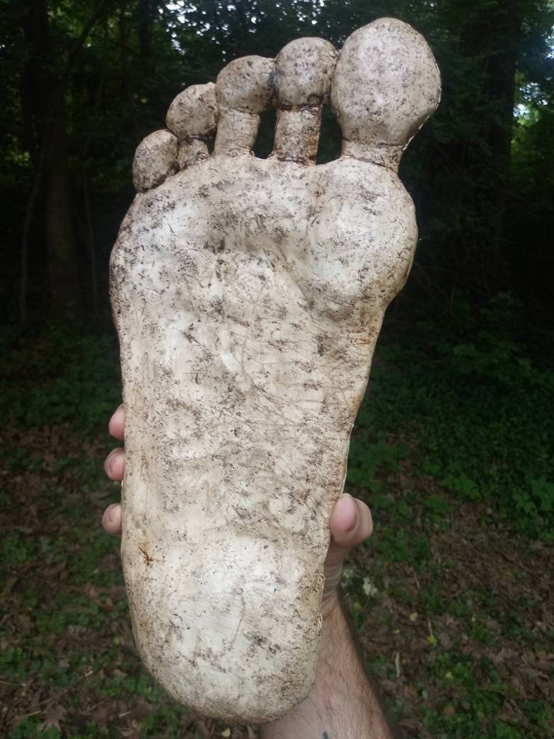 Bigfoot footprint casting Etsy
