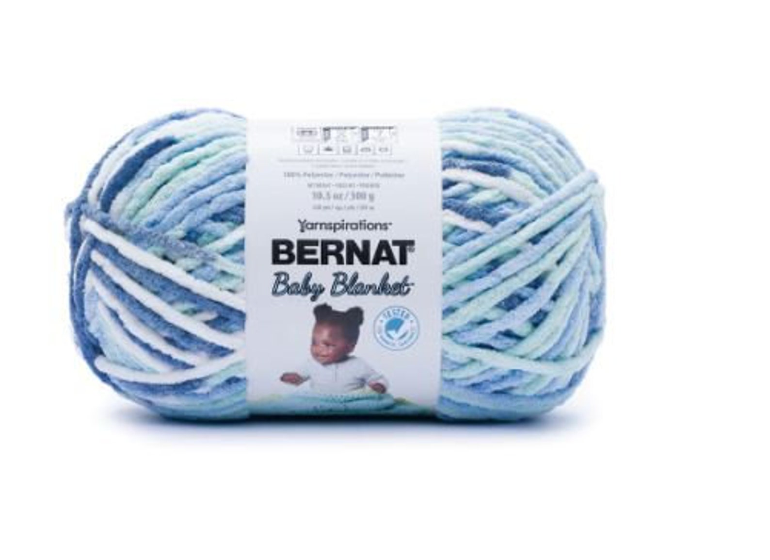 Bernat Baby Blanket Yarn Big Ball Seafoam Shiplap Etsy