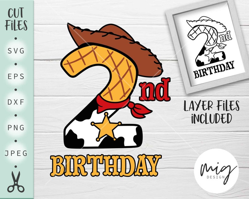 Download 2nd Birthday svg two SVG Cowboy two Birthday Woody ...