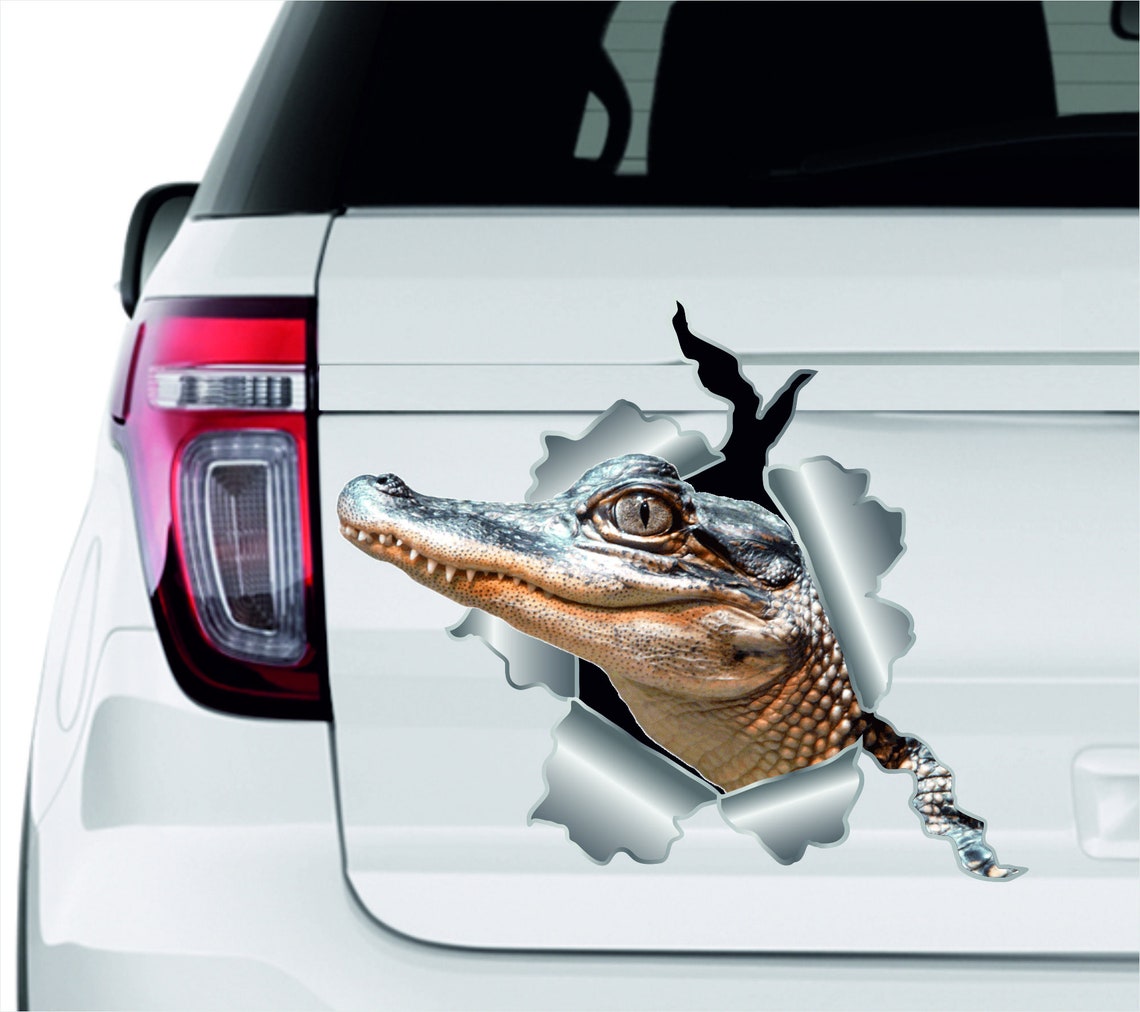 Car sticker Alligator sticker Car decor Crocodile sticker | Etsy