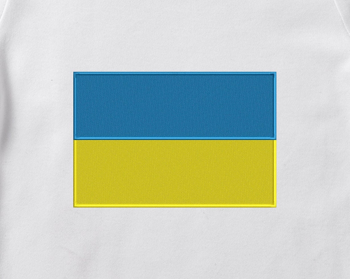 Ukraine Flag Machine Embroidery Design Etsy