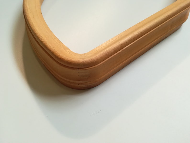 Natural raw wood fan shaped frame Wooden fanshaped frame Etsy