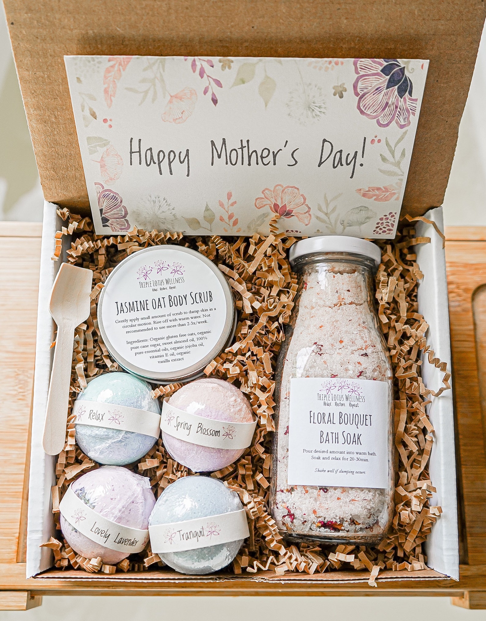 Mother's Day Spa Gift Set Organic Bath Bombs for Mom | Etsy