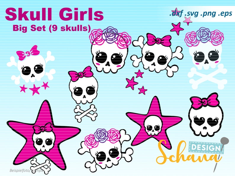 Download Walltsticker Iron On Patches Silhouette Cameo Cricut Scan N Cut Sugar Skull Sweet Skull Girlie Girl Skull Svg Dxf Png Cut File Cut Out Craft Supplies Tools Paper Party Kids