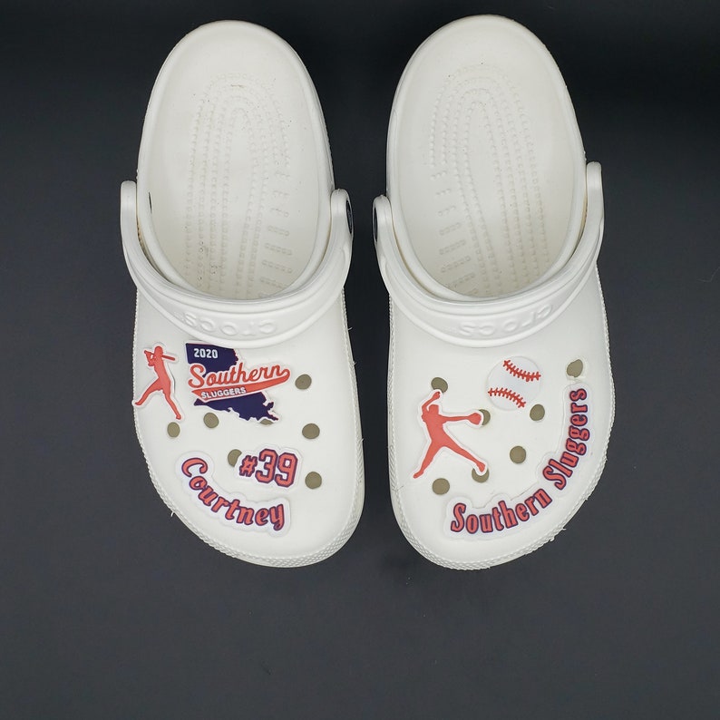 baseball croc charms