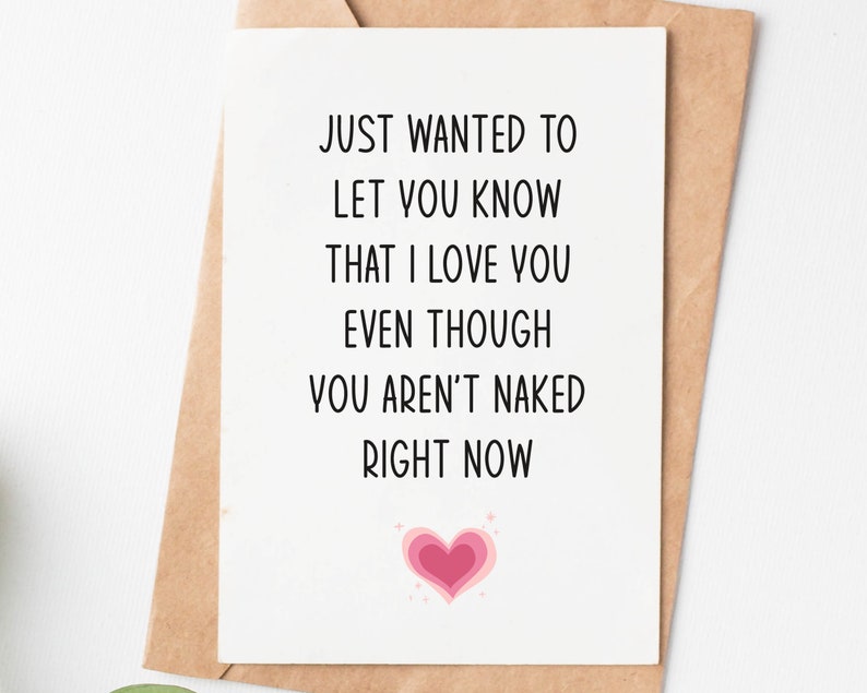 Naughty Valentines Day Card For Him Her Funny Boyfriend Etsy 0219