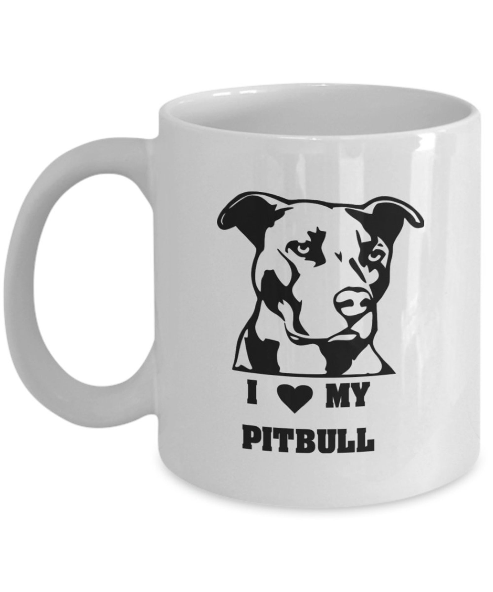 I love my pitbull coffee mug Pitbull Dog Mug Funny Pet Mug Etsy
