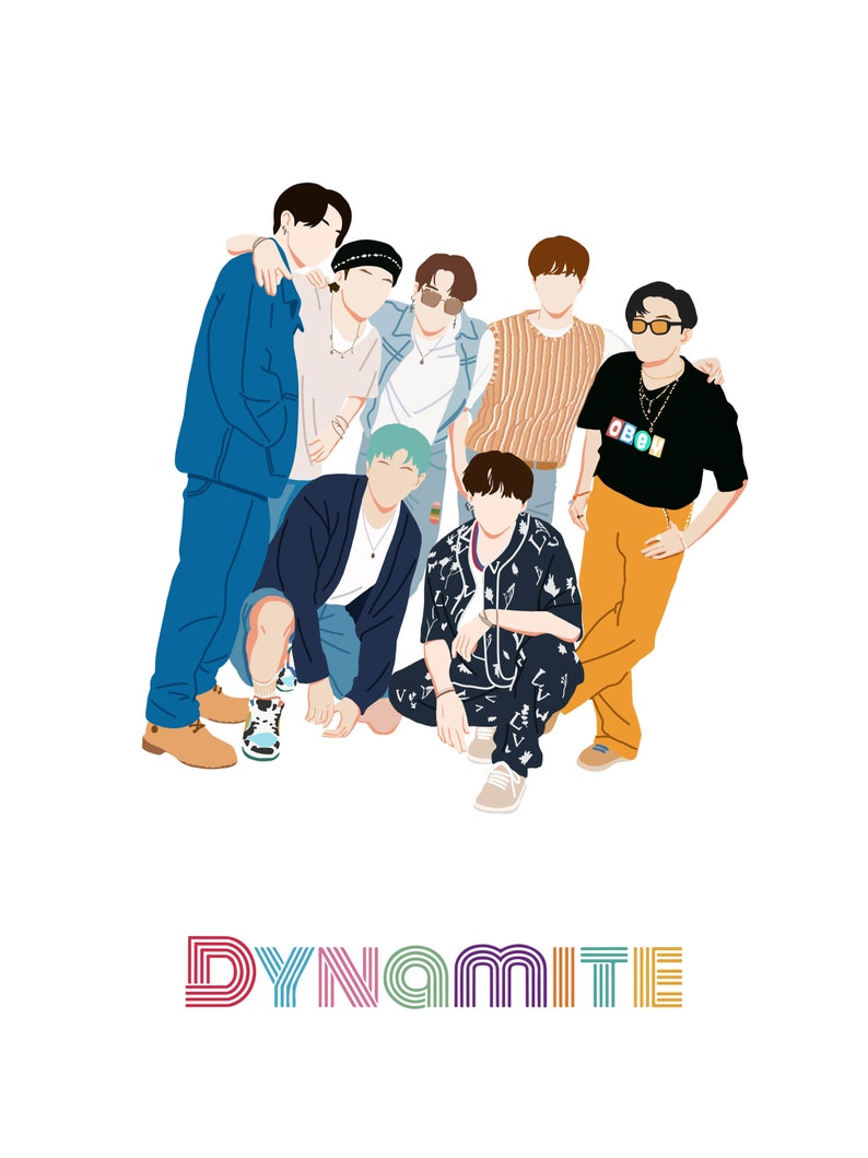 bts dynamite poster bts dynamite printable bts sticker