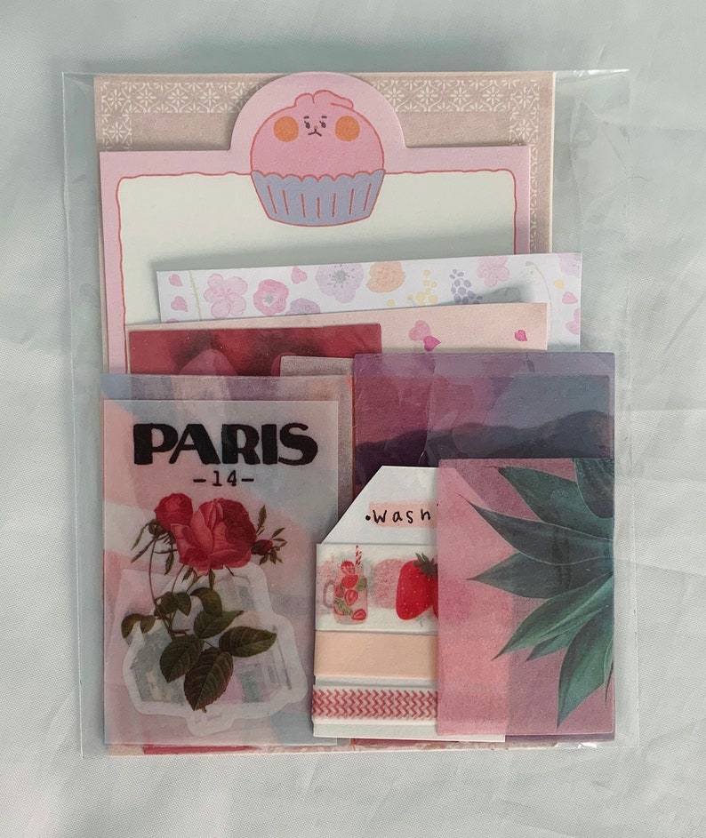 Cute Aesthetic Stationery Grab Bags Aesthetic Stationery Set Etsy