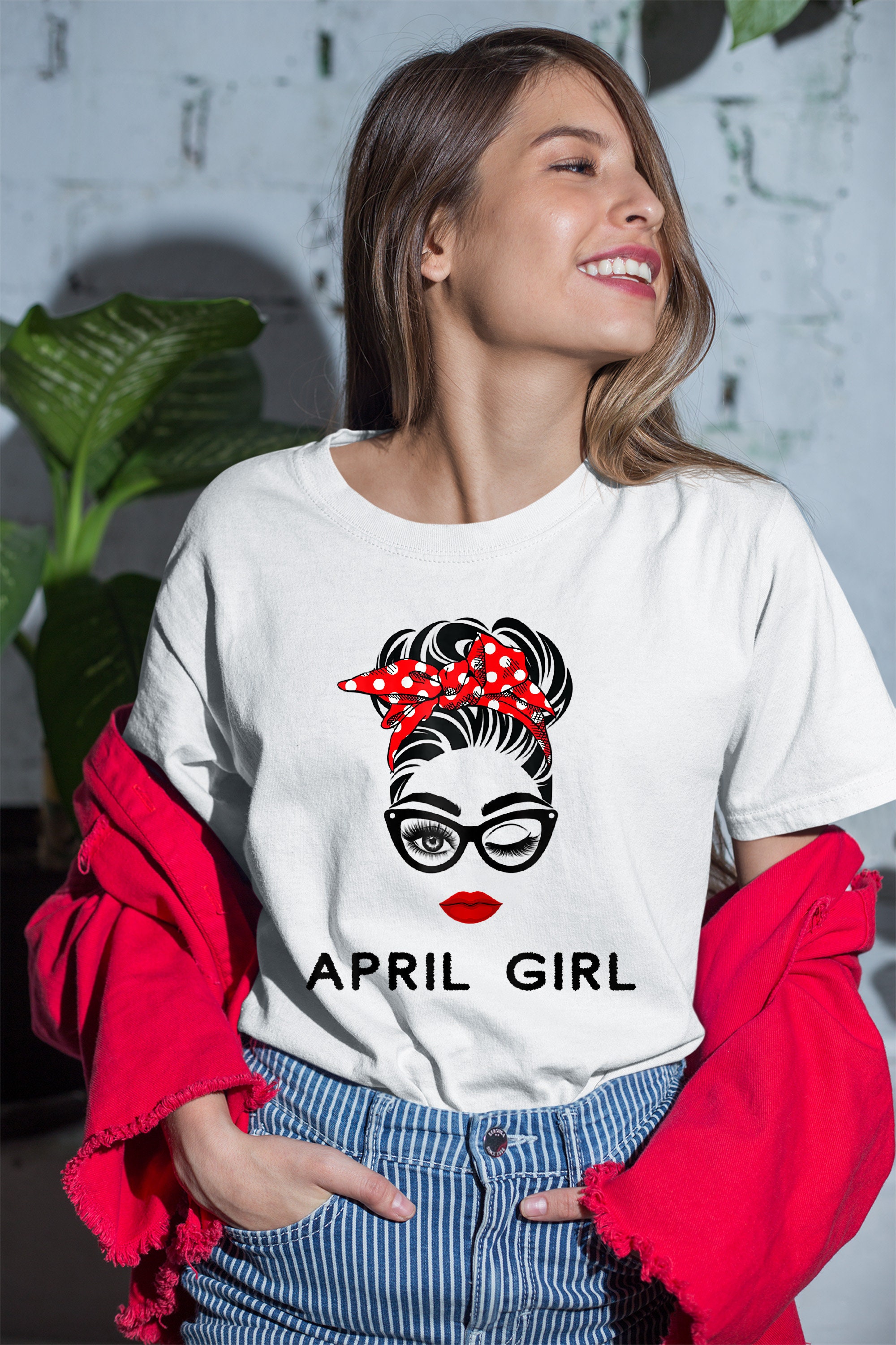 April Girl Birthday Shirt Women April Birthday Shirt For | Etsy