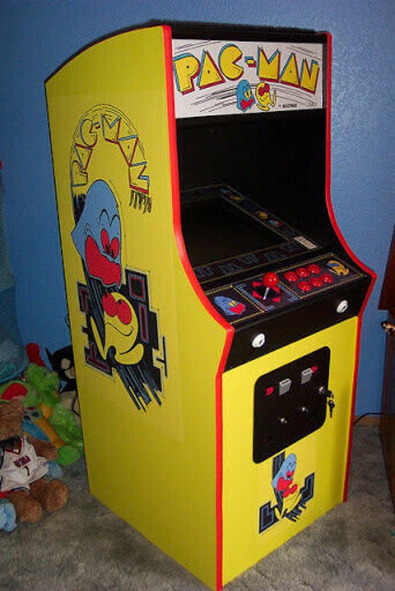 Pac Man Arcade Cabinet Diy Plan Fast Delivery Etsy