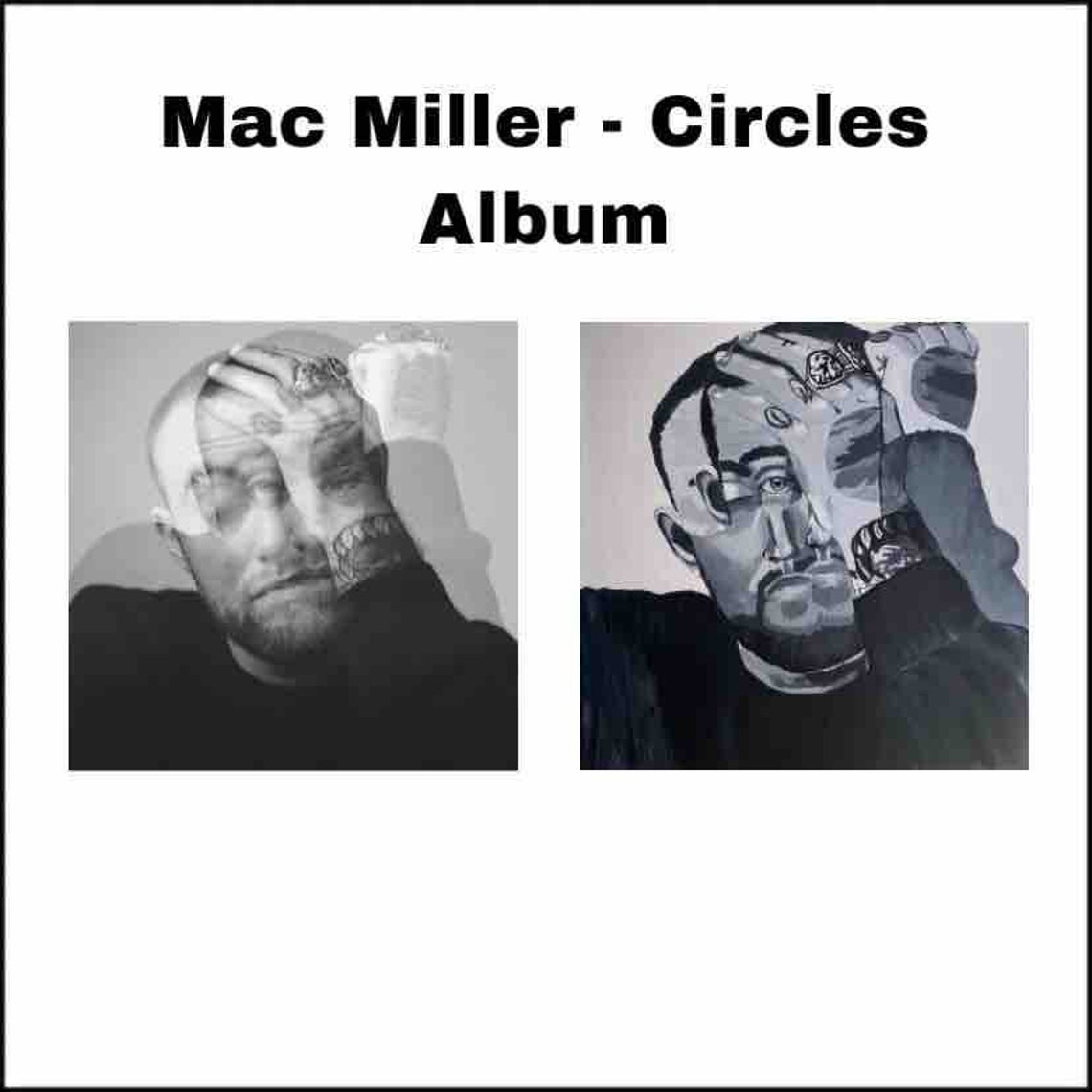 Mac Miller Circles Album Portrait Art Canvas Painting | Etsy