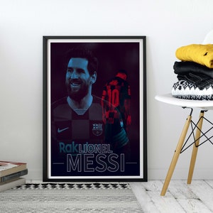 Lionel Messi Poster Shadow Art Poster Poster Print Gift | Etsy