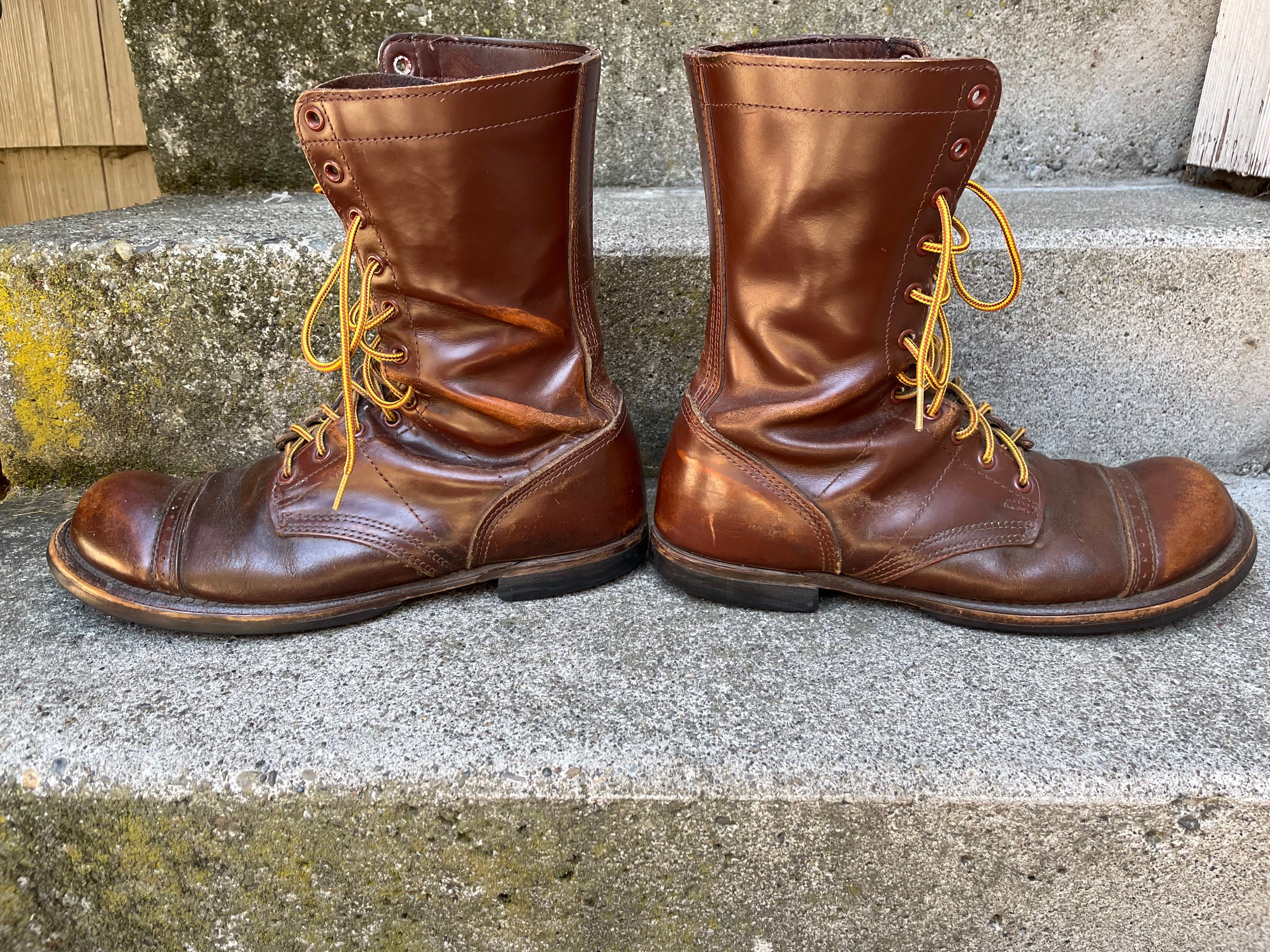 corcoran brown leather jump boots