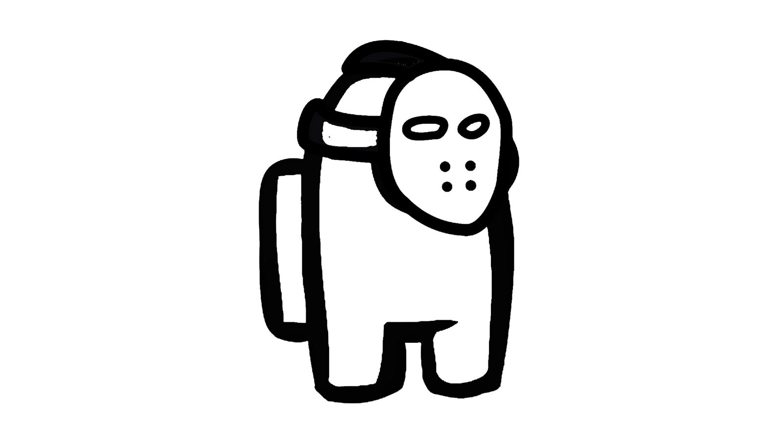 Among Us Crewmate Jason Hockey Mask Decal Etsy