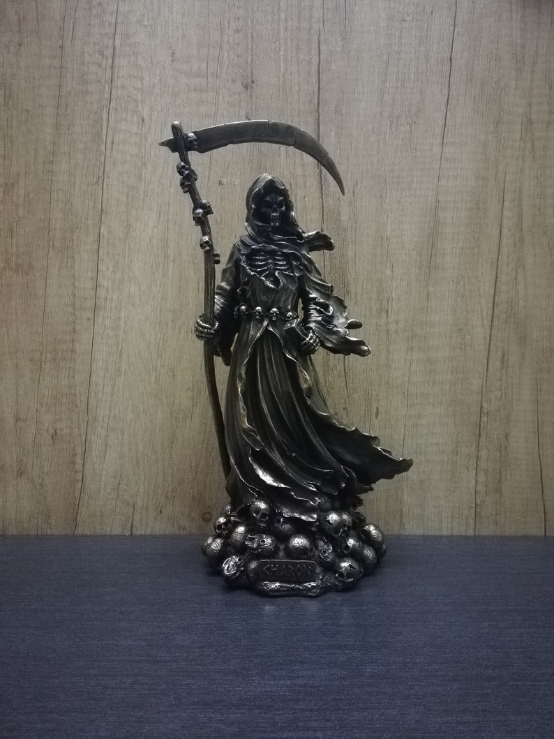 Free Tracking Number Charon Charos 29cm The ferryman of Hades Ancient Greece Resin and Bronze Statue with Unique Details Free Shipping