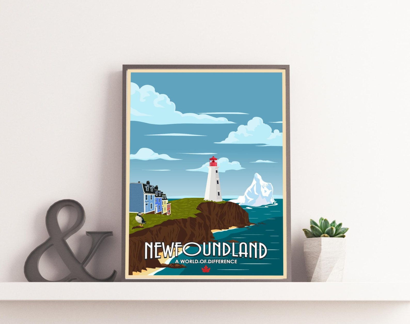 Newfoundland Canada Travel Poster 