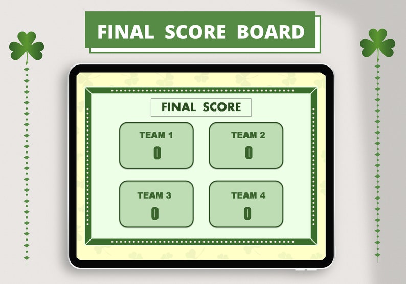 St Patricks Day Games Virtual St Patricks Day Trivia Games PC /& Mac with SCOREBOARD St Patricks Jeopardy St Patricks Zoom Games