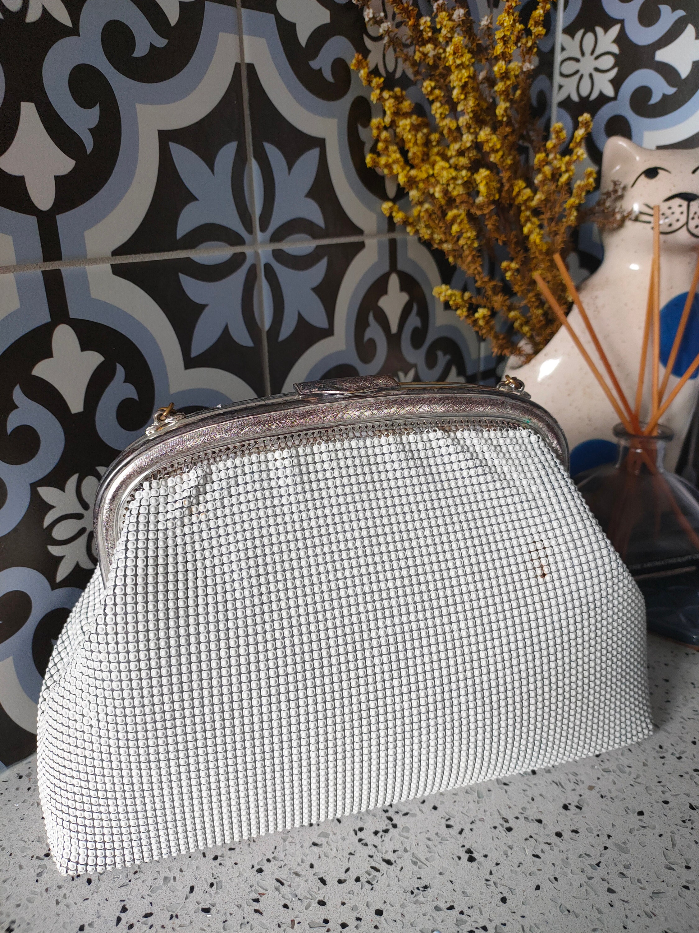 Vintage Genuine 'Oroton' White Glomesh Bag Made in | Etsy