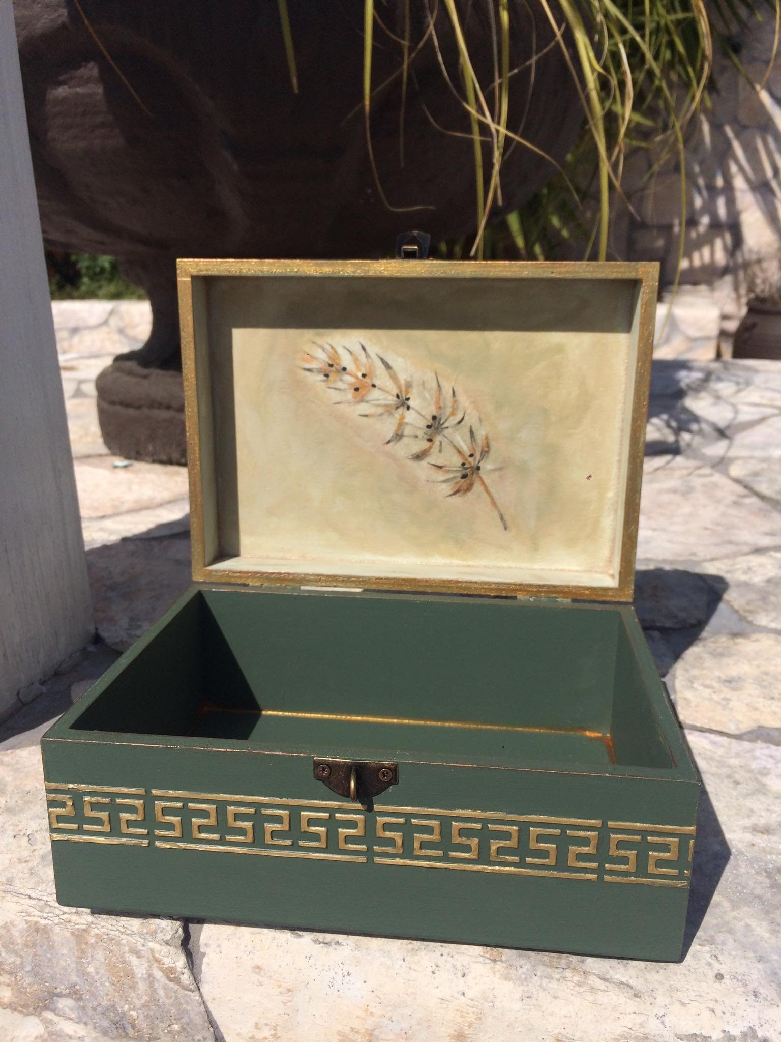 Ancient Greek Box/Greek Pattern/Olive Wreaths of Ancient Etsy