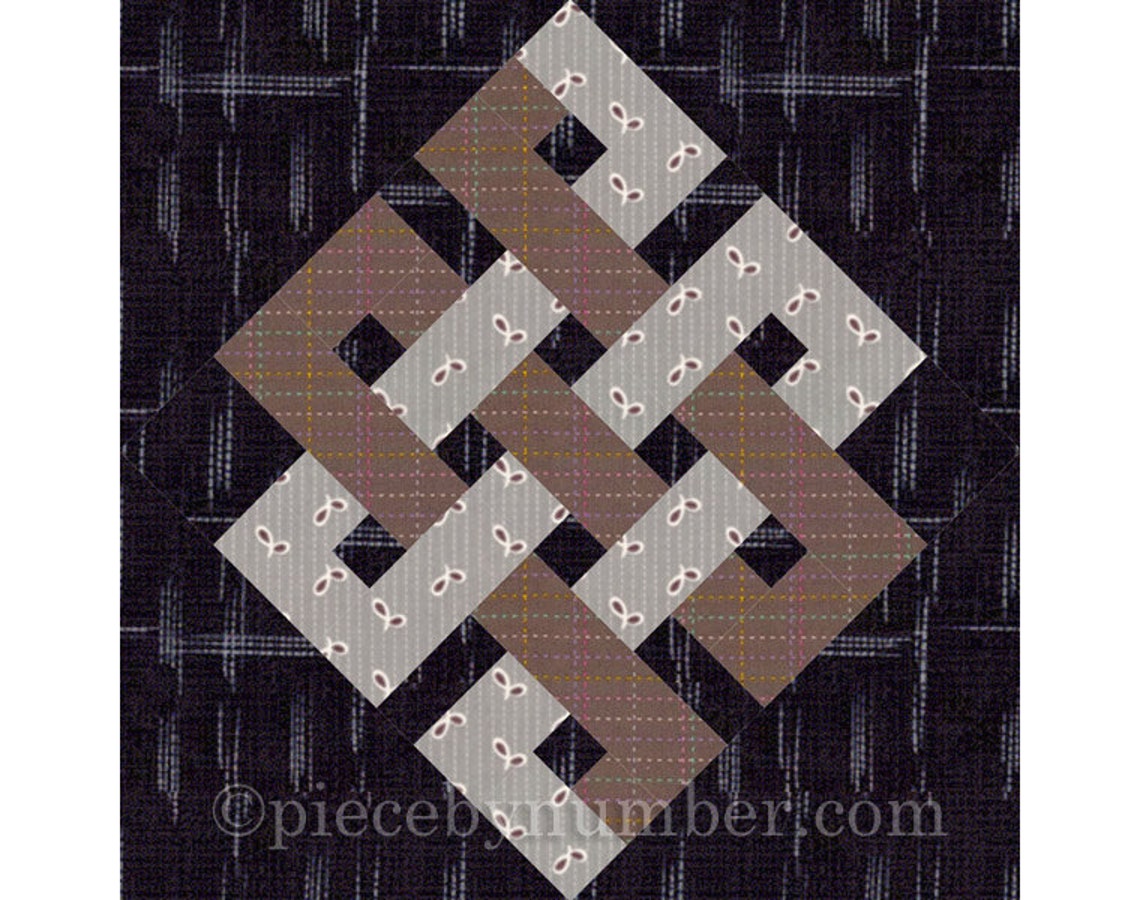 eternity-knot-rotary-quick-cut-quilt-block-pattern-pdf-etsy