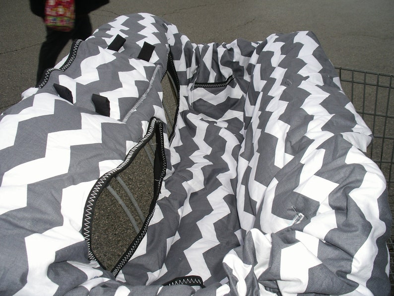 Twin Boutique Shopping Cart Cover for boy or girl.....Gray Etsy