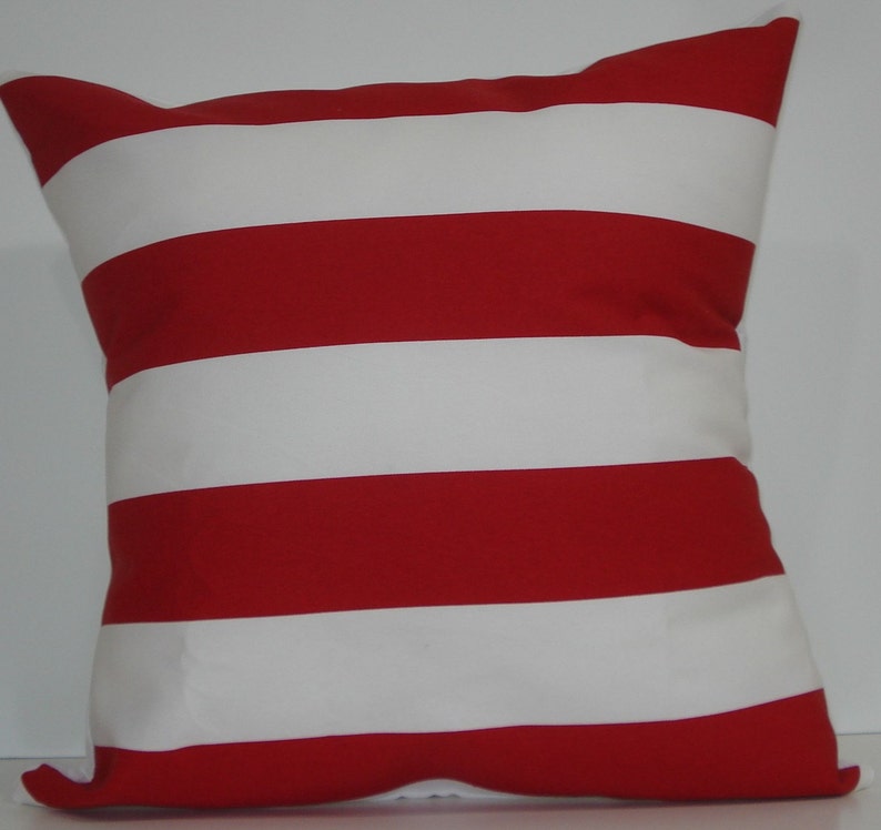 TWO New 18x18 inch Designer Handmade Pillow Cases in red and Etsy