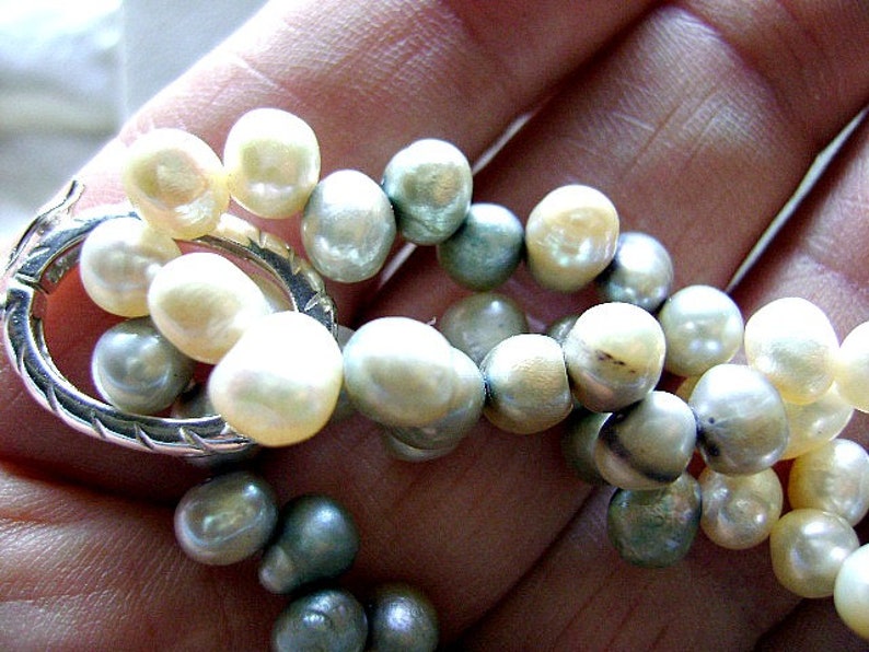 ENHANCER Pearl SHORTENER Multi strand Connector Sterling Etsy