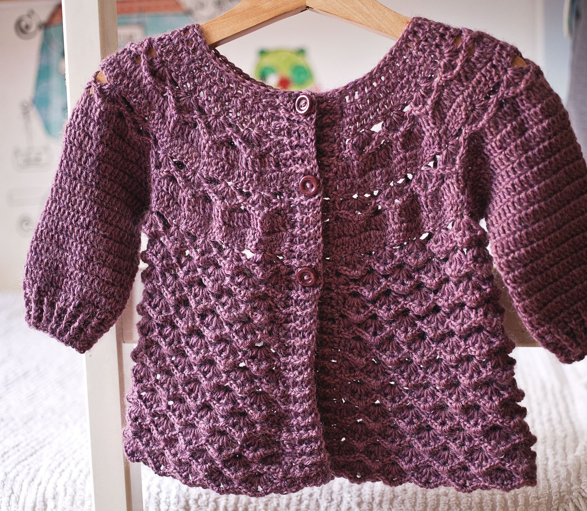 Crochet PATTERN Semilla Cardigan sizes baby up to 10 years | Etsy