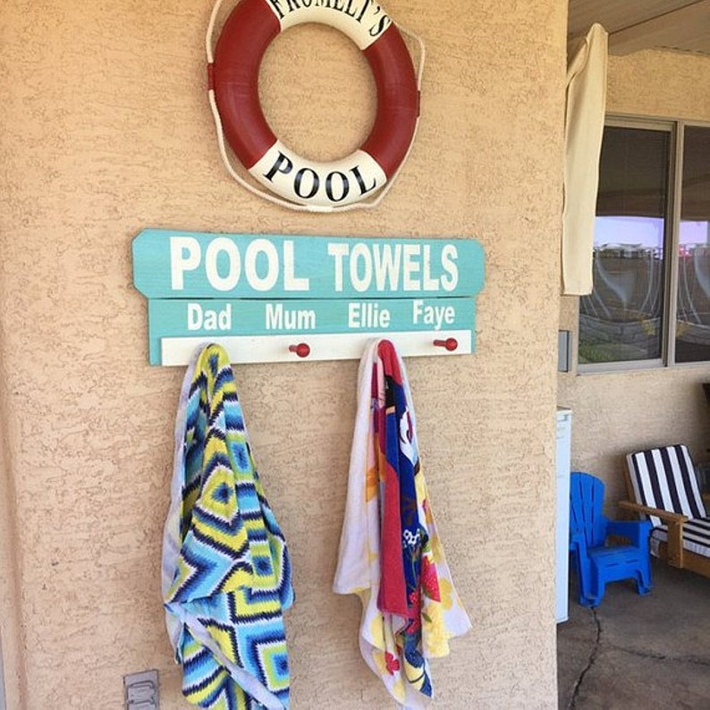 Personalized Pool Sign Personalized Pool Wood Signs Custom Etsy