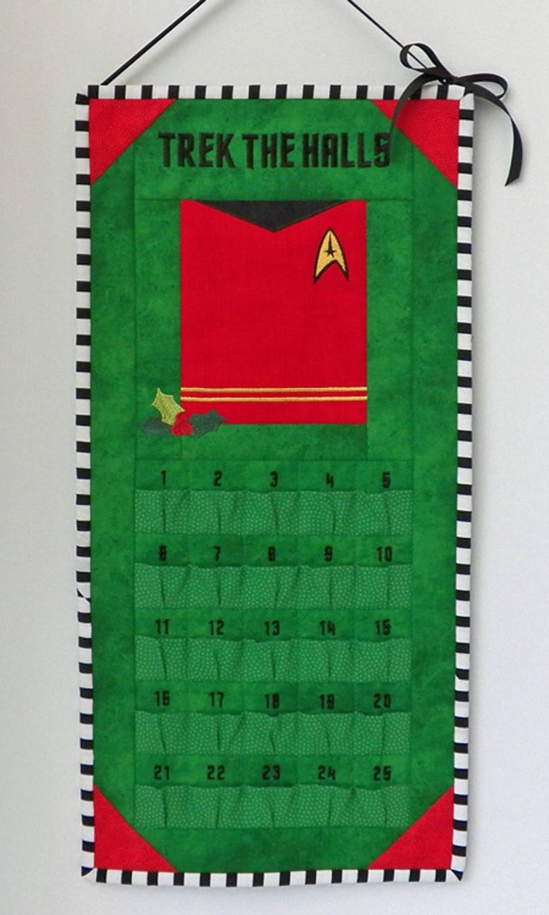 Star Trek Advent Calendar / Trek the Halls Red Shirt Christmas Etsy