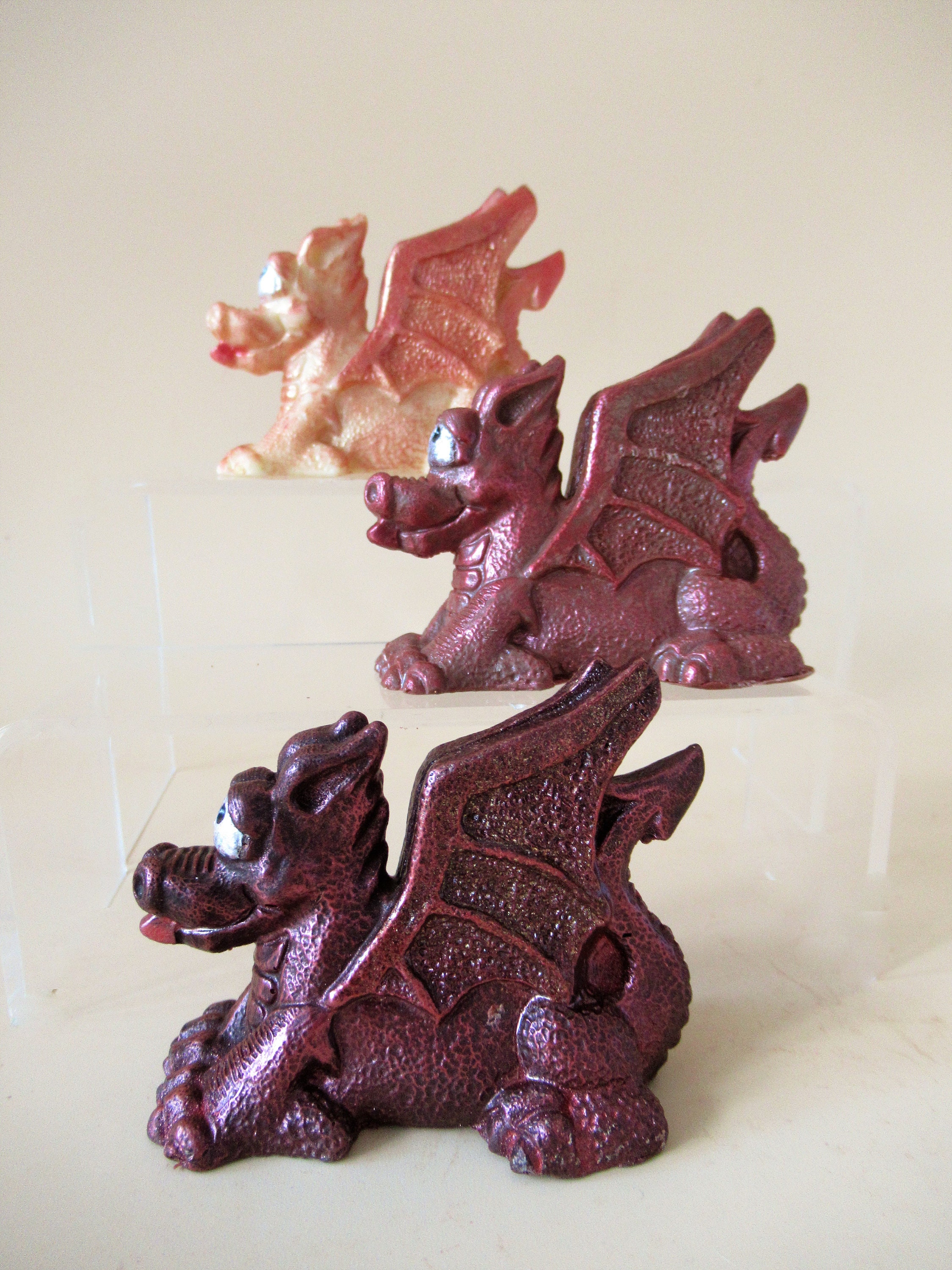 Chocolate Dragon Handpainted solid chocolate dragon. Etsy